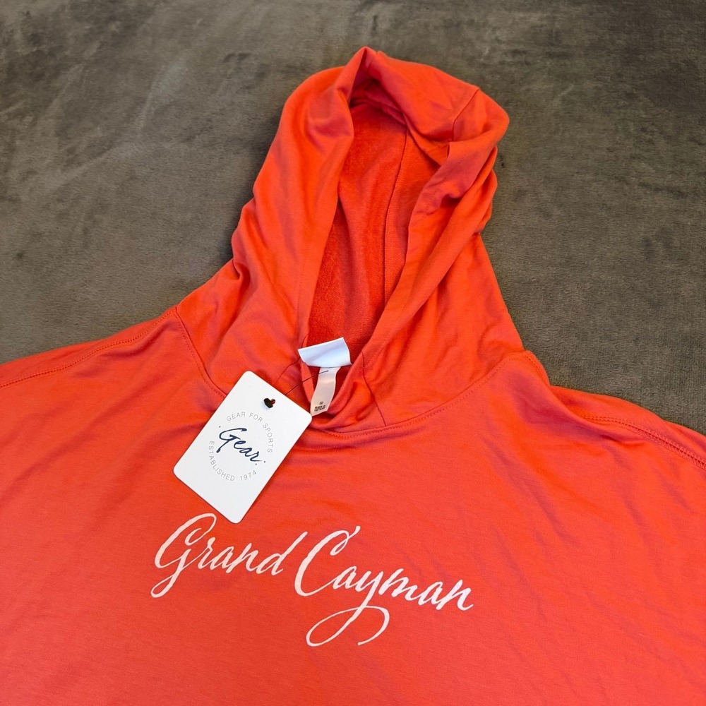 Gear For Sports Grand Cayman Hoodie Womens Medium Coral Relaxed Fit Pocket NWT